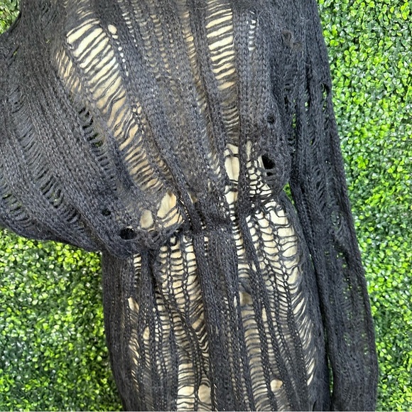 Zara knitted pull over black long sleeve nwt - Picture 5 of 10